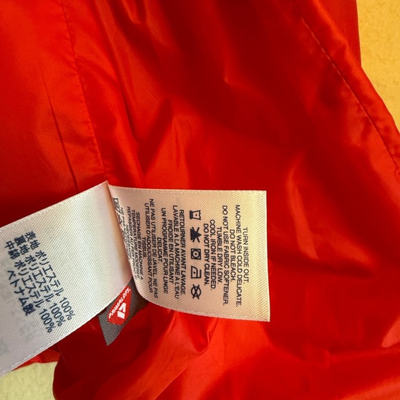 Lands' End PrimaLoft Quilted Coat Red Snap Front Jacket 8P - Picture 11 of 11